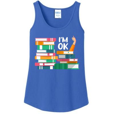 Reading Book Lovers I'm Ok National Book Lovers Day Gift Ladies Essential Tank