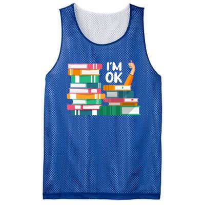 Reading Book Lovers I'm Ok National Book Lovers Day Gift Mesh Reversible Basketball Jersey Tank