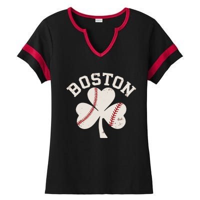 Retro Boston Lover Ladies Halftime Notch Neck Tee