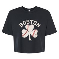 Retro Boston Lover Bella+Canvas Jersey Crop Tee