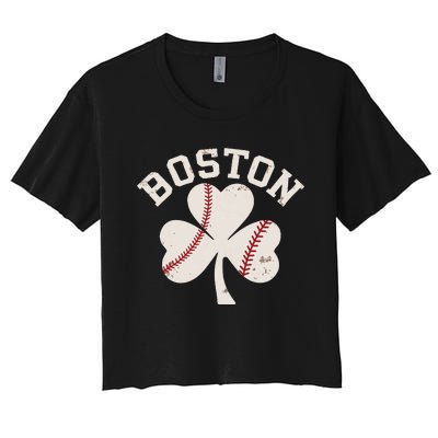 Retro Boston Lover Women's Crop Top Tee