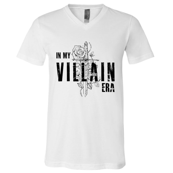 Reading Book Lover Bookish Villain Lover In My Villain Era V-Neck T-Shirt