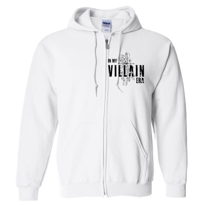 Reading Book Lover Bookish Villain Lover In My Villain Era Full Zip Hoodie