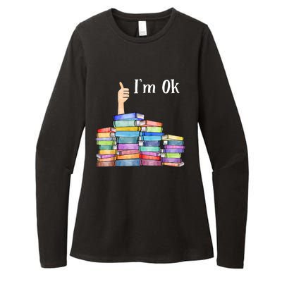 Reading Book Lovers I'm Ok National Book Lovers Day TShirt Womens CVC Long Sleeve Shirt