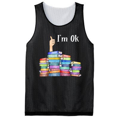 Reading Book Lovers I'm Ok National Book Lovers Day TShirt Mesh Reversible Basketball Jersey Tank