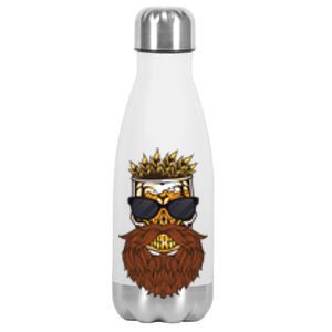 Retro Beer Lover Funny Beers Ing Graphic Gift Stainless Steel Insulated Water Bottle