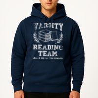 Reader Book Lover Gift Varsity Reading Team Hoodie