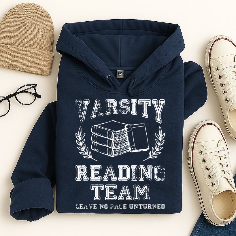Reader Book Lover Gift Varsity Reading Team Hoodie