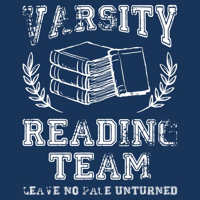Reader Book Lover Gift Varsity Reading Team Drawstring Bag