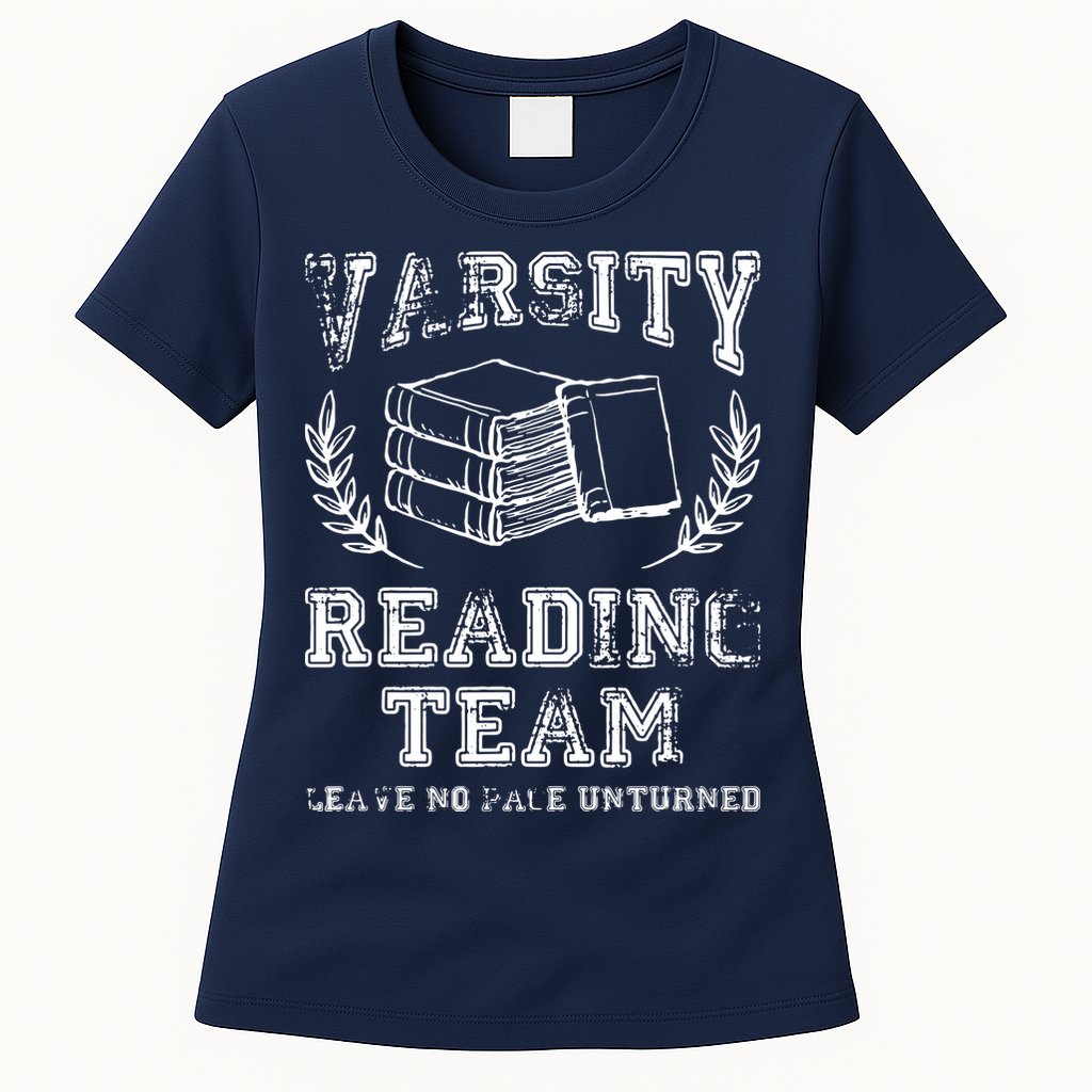 Reader Book Lover Gift Varsity Reading Team Womens T-Shirt