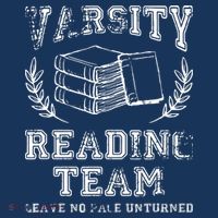 Reader Book Lover Gift Varsity Reading Team Women's V-Neck T-Shirt
