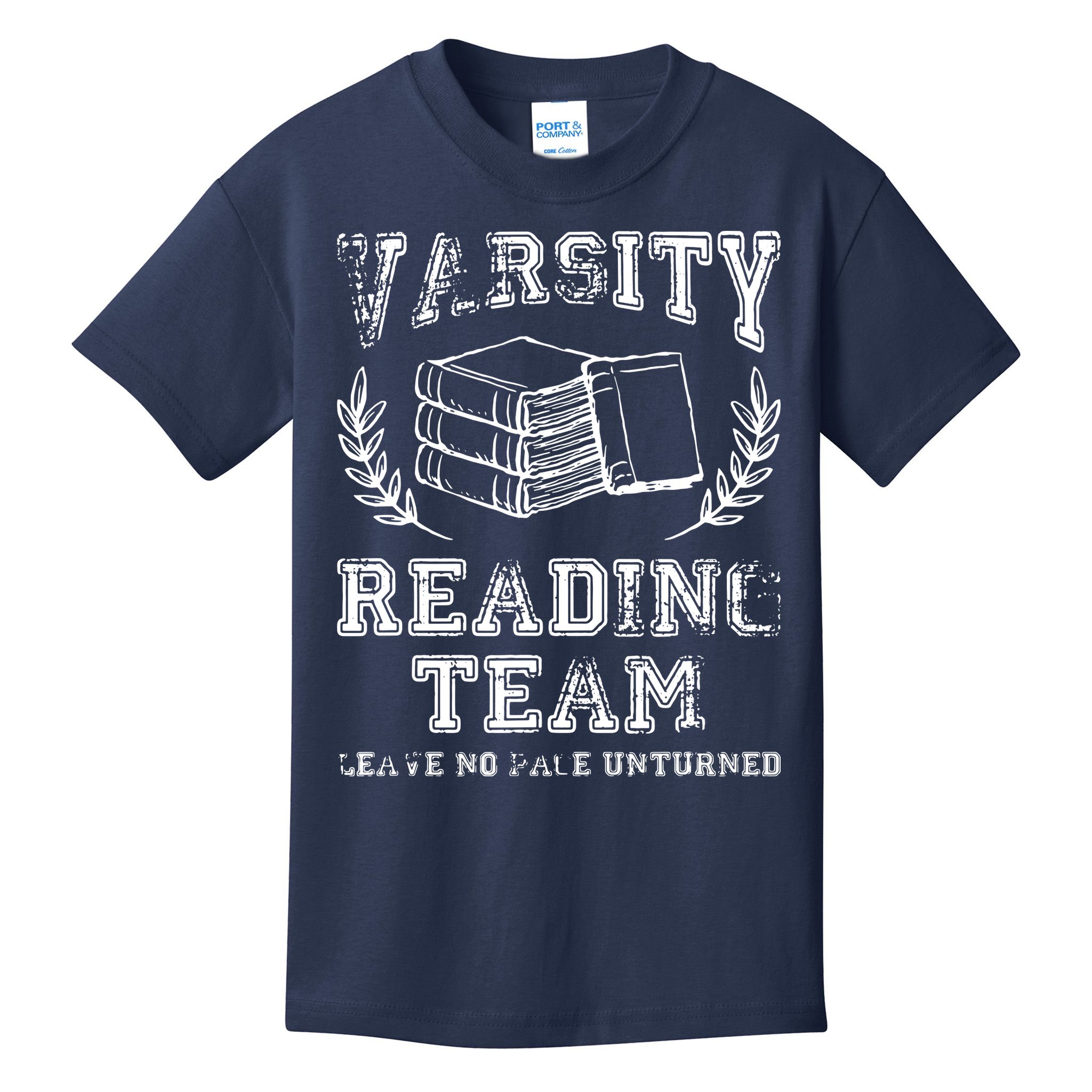 Reader Book Lover Gift Varsity Reading Team Kids T-Shirt