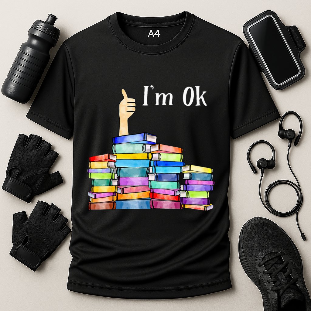 Reading Book Lovers IM Ok National Book Cooling Performance Crew T-Shirt