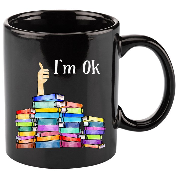 Reading Book Lovers IM Ok National Book 11oz C Handle Ceramic Mug