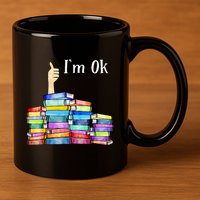 Reading Book Lovers IM Ok National Book 11oz C Handle Ceramic Mug