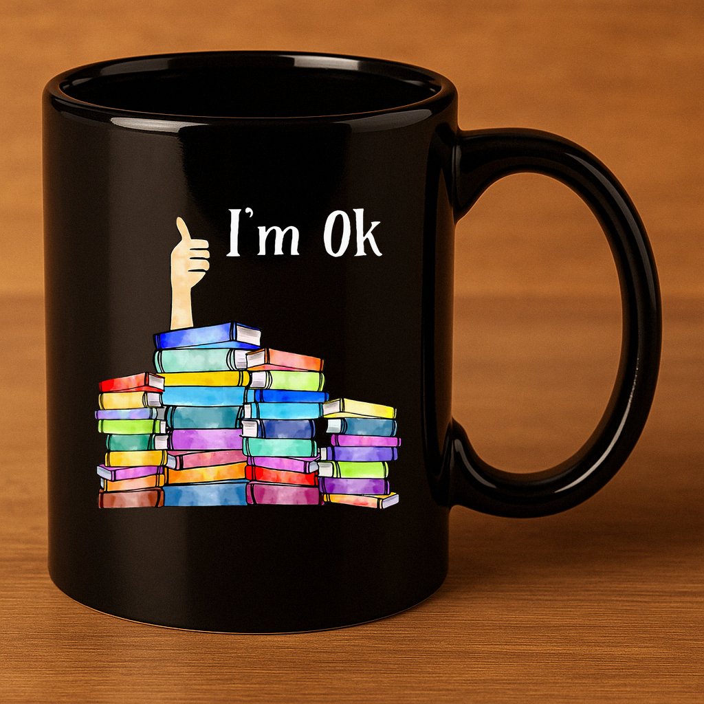 Reading Book Lovers IM Ok National Book 11oz C Handle Ceramic Mug