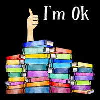 Reading Book Lovers IM Ok National Book Drawstring Bag