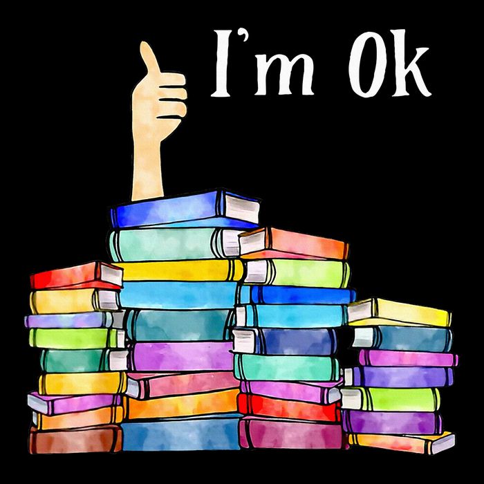 Reading Book Lovers IM Ok National Book Drawstring Bag