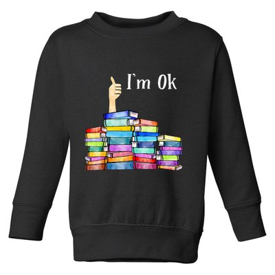 Reading Book Lovers IM Ok National Book Toddler Sweatshirt