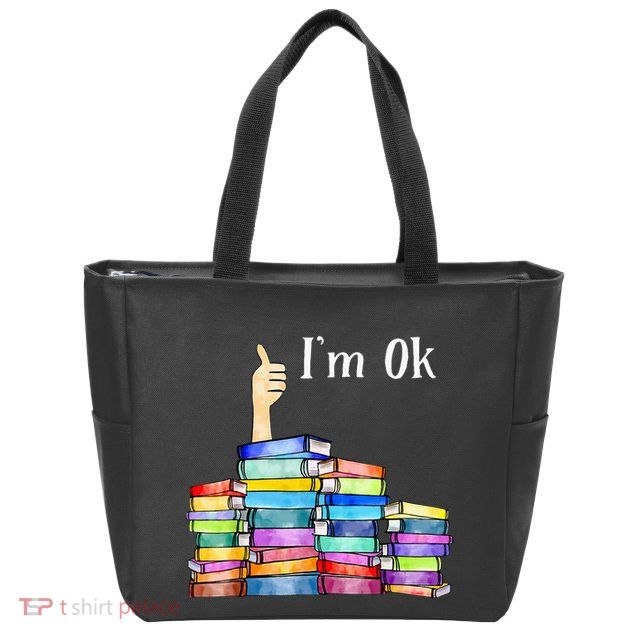 Reading Book Lovers IM Ok National Book Zip Tote Bag