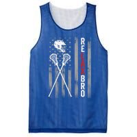 Relax Bro Lacrosse American Flag Lax Mesh Reversible Basketball Jersey Tank