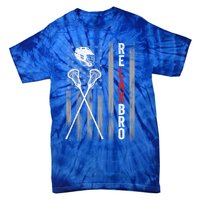 Relax Bro Lacrosse American Flag Lax Tie-Dye T-Shirt