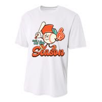 Retro Baseball Lover Tis The Season Game Day Performance Sprint T-Shirt