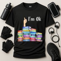 Reading Book Lovers IM Ok National Book Lovers Day Cooling Performance Crew T-Shirt