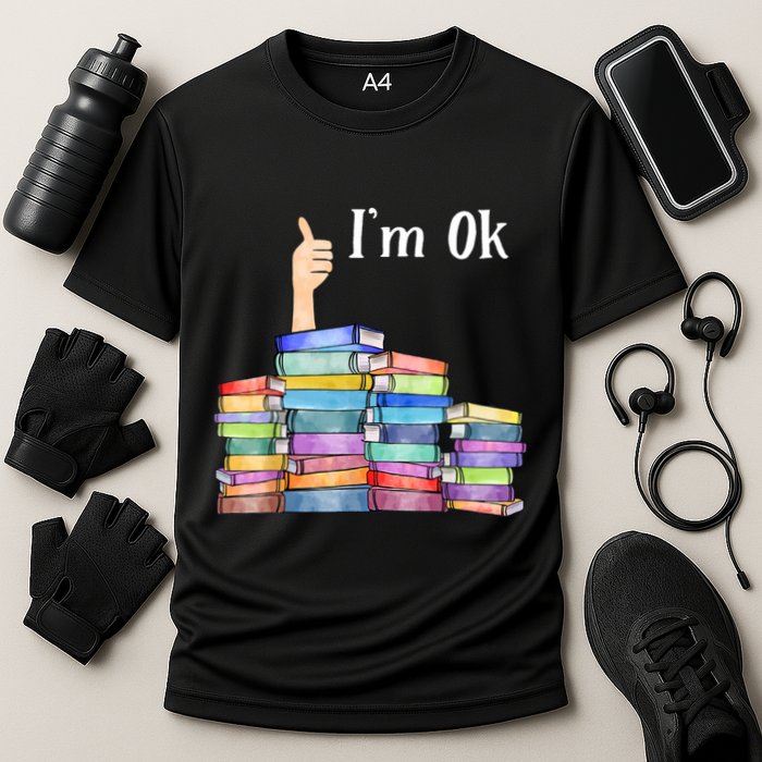 Reading Book Lovers IM Ok National Book Lovers Day Cooling Performance Crew T-Shirt