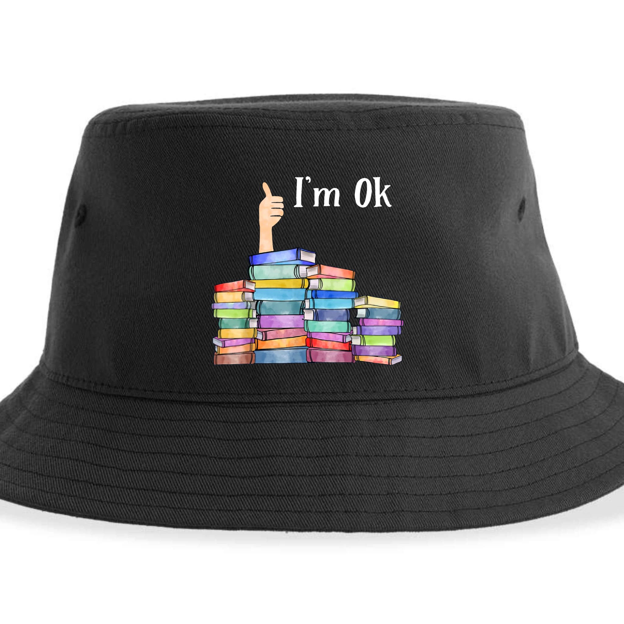 Reading Book Lovers IM Ok National Book Lovers Day Sustainable Bucket Hat