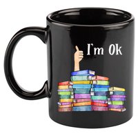 Reading Book Lovers IM Ok National Book Lovers Day 11oz C Handle Ceramic Mug