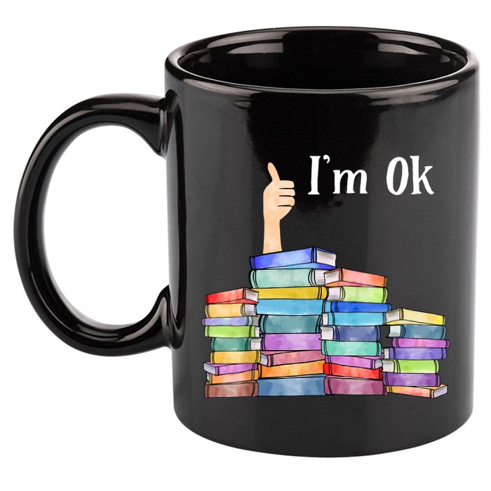 Reading Book Lovers IM Ok National Book Lovers Day 11oz C Handle Ceramic Mug