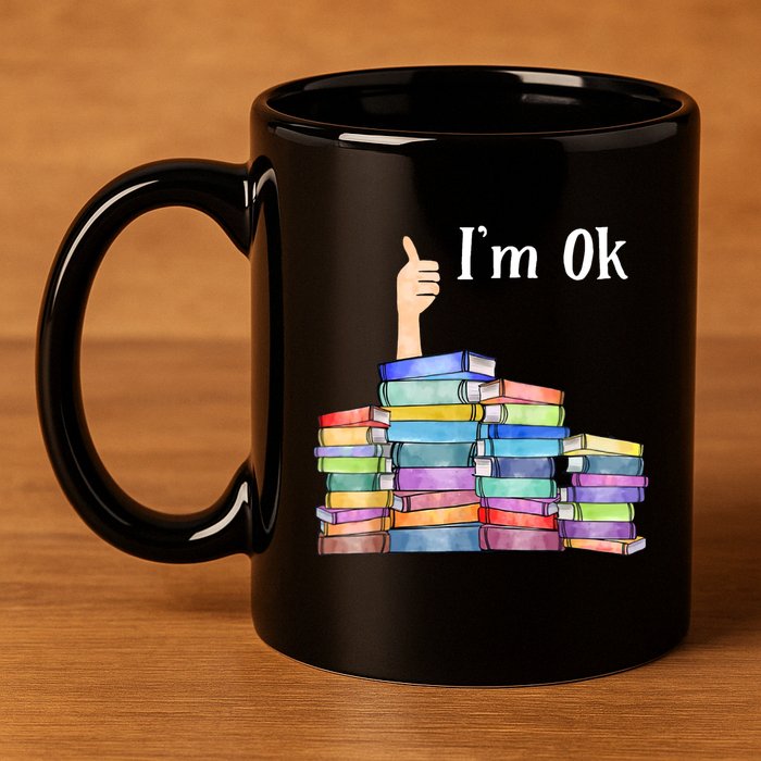 Reading Book Lovers IM Ok National Book Lovers Day 11oz C Handle Ceramic Mug