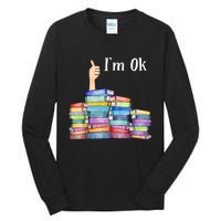 Reading Book Lovers IM Ok National Book Lovers Day Tall Long Sleeve T-Shirt