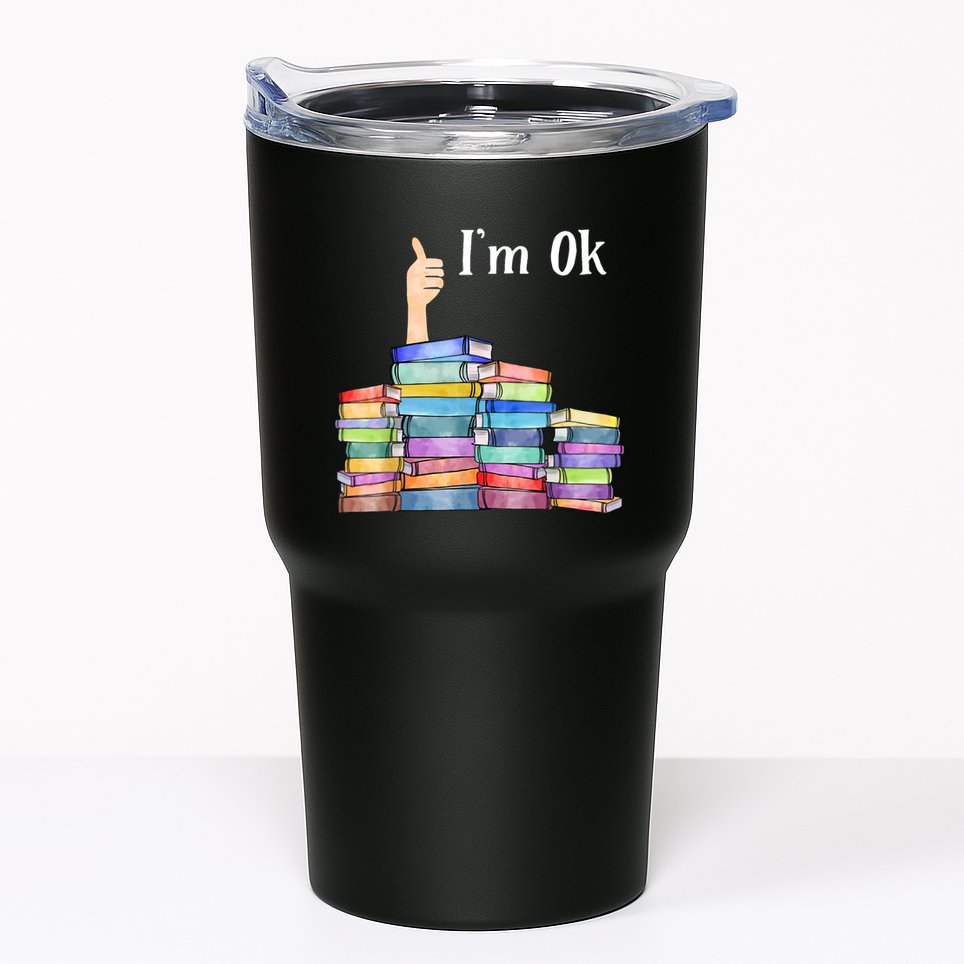 Reading Book Lovers IM Ok National Book Lovers Day Tumbler