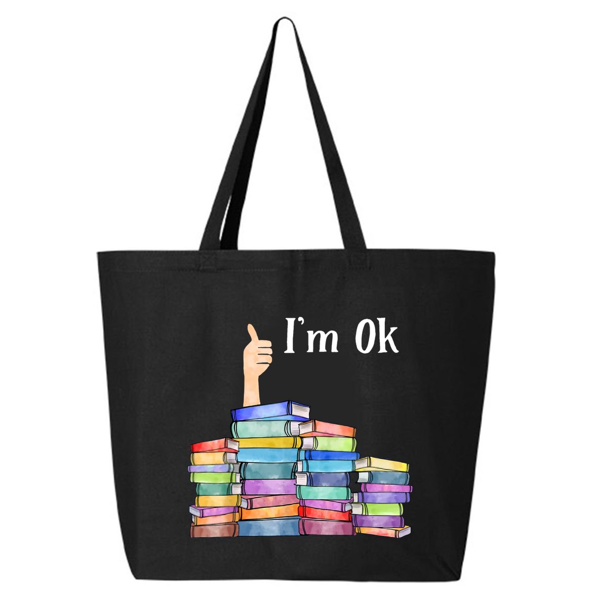 Reading Book Lovers IM Ok National Book Lovers Day 25L Jumbo Tote