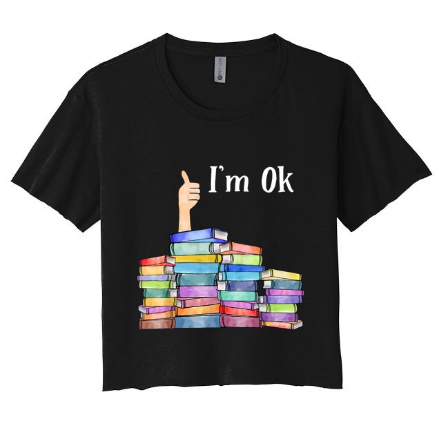Reading Book Lovers IM Ok National Book Lovers Day Crop Top