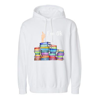 Reading Book Lovers IM Ok National Book Lovers Day Garment-Dyed Fleece Hoodie