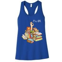 Reading Book Lovers IM Ok National Book Lovers Day Cool Gift Women's Racerback Tank