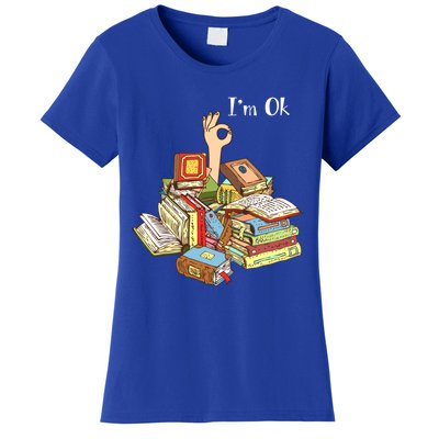 Reading Book Lovers IM Ok National Book Lovers Day Cool Gift Women's T-Shirt