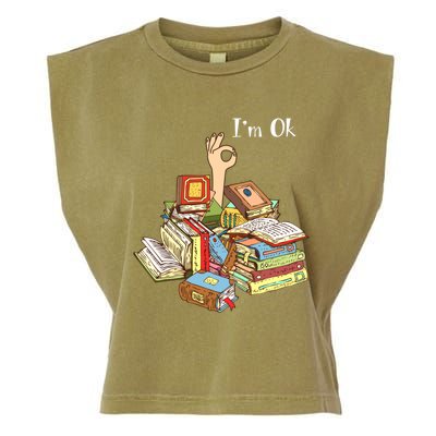 Reading Book Lovers IM Ok National Book Lovers Day Cool Gift Garment-Dyed Women's Muscle Tee