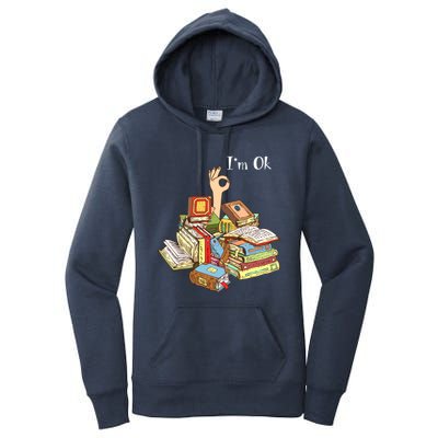 Reading Book Lovers IM Ok National Book Lovers Day Cool Gift Women's Pullover Hoodie