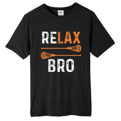 Relax Bro Lacrosse Sports Team Game Tall Fusion ChromaSoft Performance T-Shirt