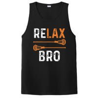 Relax Bro Lacrosse Sports Team Game PosiCharge Competitor Tank