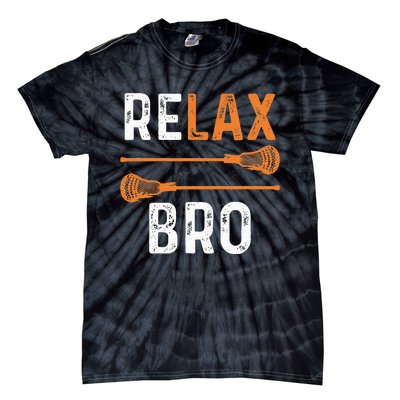 Relax Bro Lacrosse Sports Team Game Tie-Dye T-Shirt