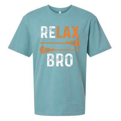 Relax Bro Lacrosse Sports Team Game Sueded Cloud Jersey T-Shirt