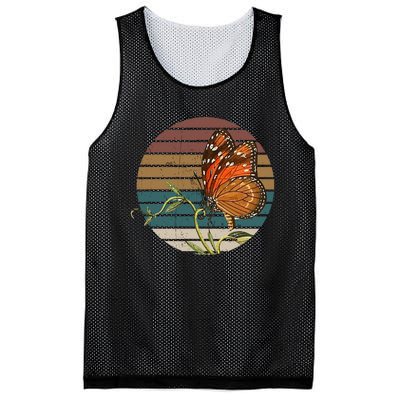 Retro Butterfly Lover Monarch Entomolgist Vintage Milkweed Mesh Reversible Basketball Jersey Tank