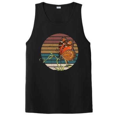 Retro Butterfly Lover Monarch Entomolgist Vintage Milkweed PosiCharge Competitor Tank