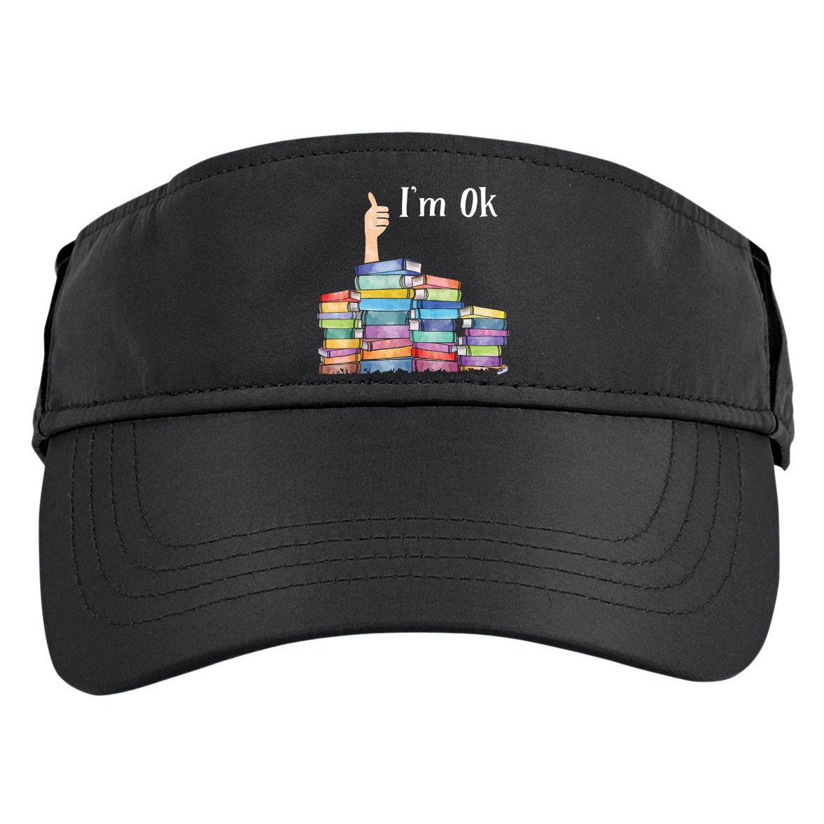 Reading Book Lovers I'm Ok National Book Lovers Day Adult Drive Performance Visor