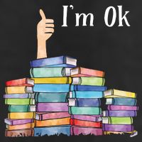 Reading Book Lovers I'm Ok National Book Lovers Day Adult Drive Performance Visor